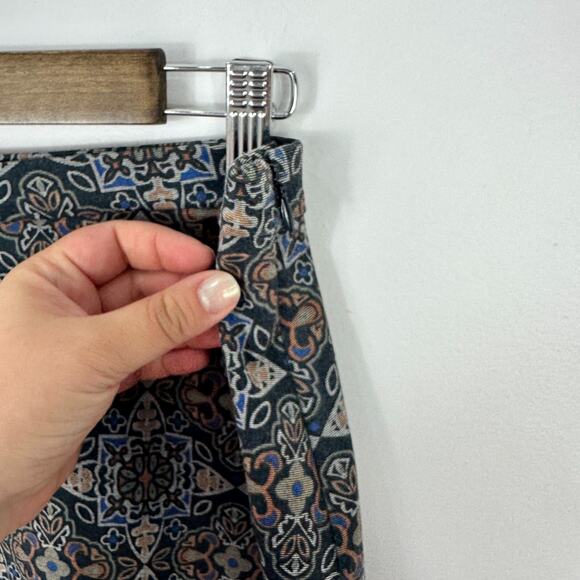 Cooperative Skirt Women 6 Multicolor Boho Geometric Print‎ Cottagecore Indie - Picture 6 of 7